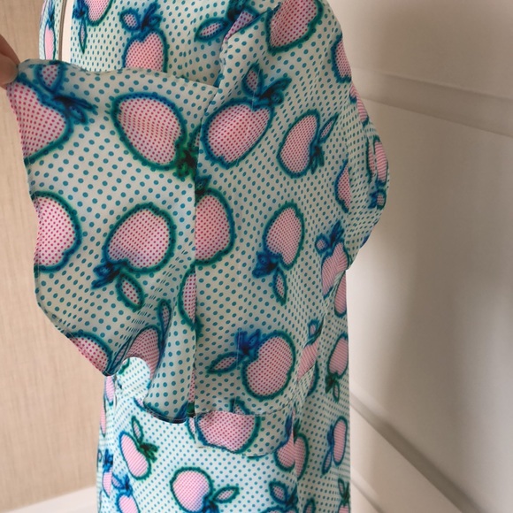 🎉HP💖Miu Miu Runway Editorial Apple Print Dress - Picture 7 of 11